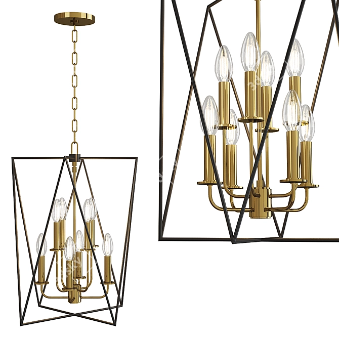 Elegant Laszlo Pendant Light 3D model image 1