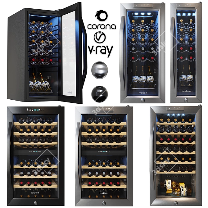Ivation Wine Coolers - Stylish & Functional 3D model image 1