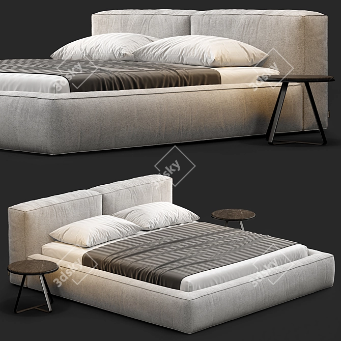 Luxury Boca Navi Bed 3D model image 1