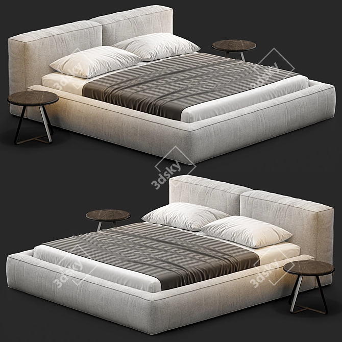 Luxury Boca Navi Bed 3D model image 3