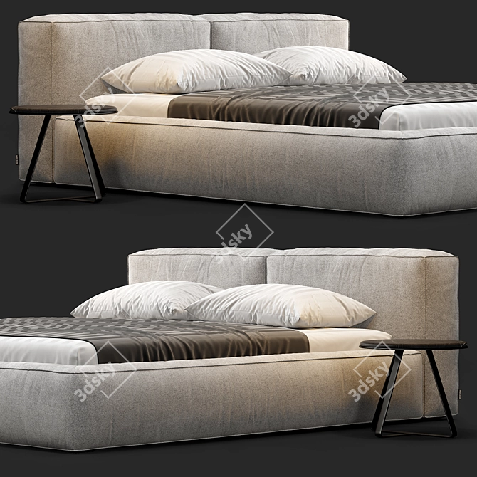 Luxury Boca Navi Bed 3D model image 4