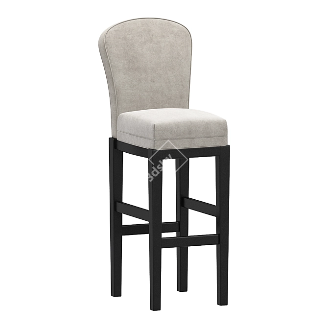 HATTIE Swivel Bar Stool: Sleek & Comfortable 3D model image 1