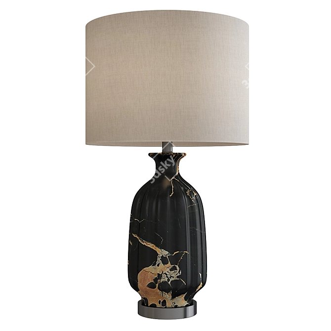 Elegant Charville Table Lamp 3D model image 1