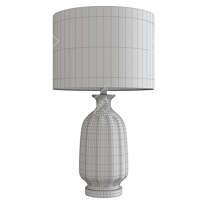 Elegant Charville Table Lamp 3D model image 2