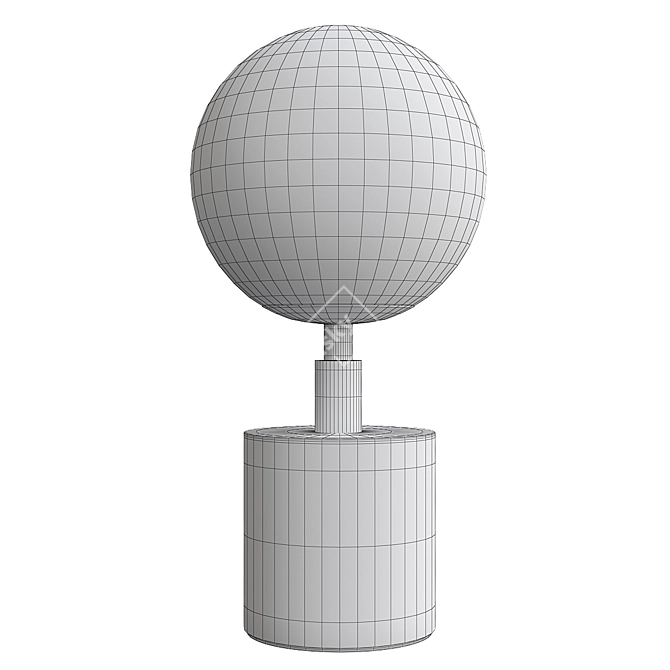 Elegant Adley Table Lamp 3D model image 2