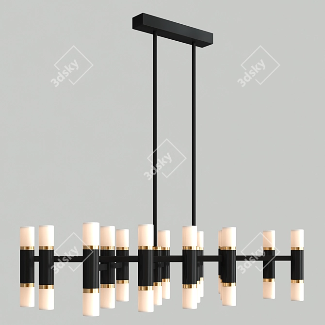 Elegant Draven Chandeliers Collection 3D model image 2