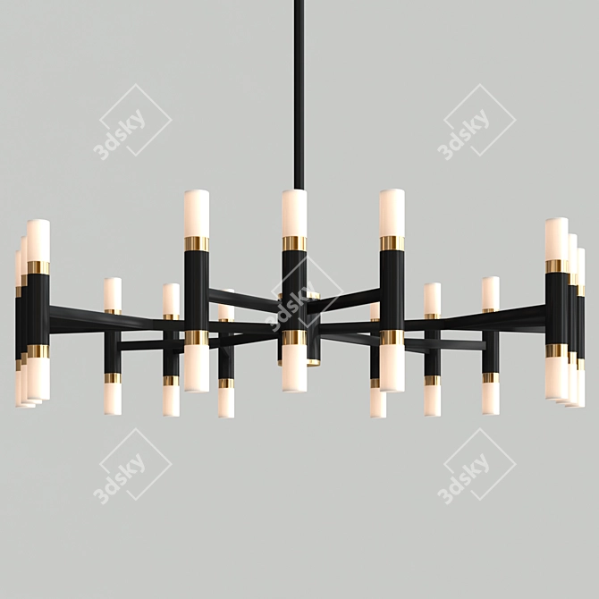 Elegant Draven Chandeliers Collection 3D model image 3