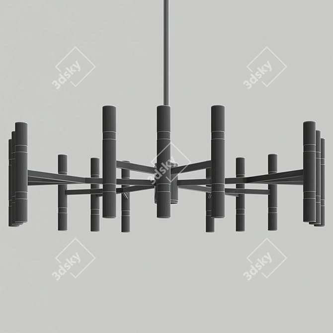 Elegant Draven Chandeliers Collection 3D model image 4