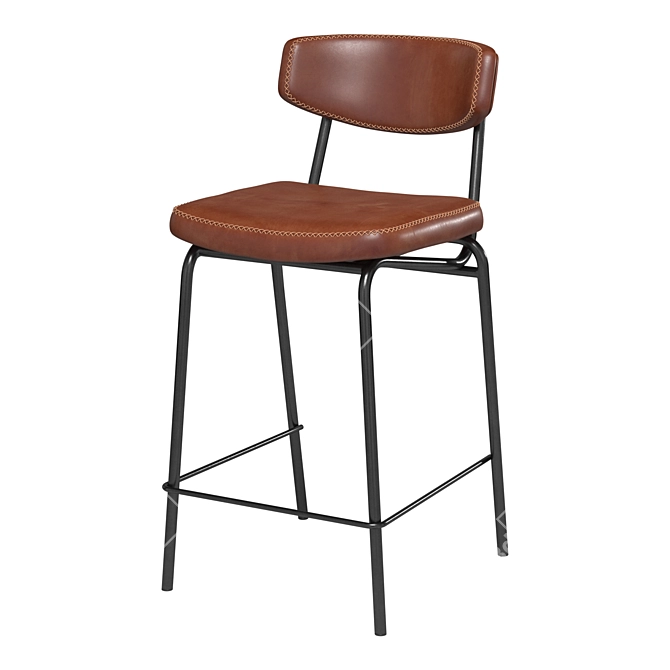 Elegant Burholme Bar Stool 3D model image 1