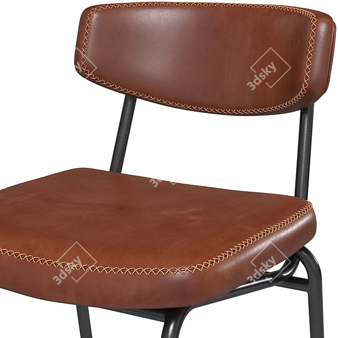 Elegant Burholme Bar Stool 3D model image 4