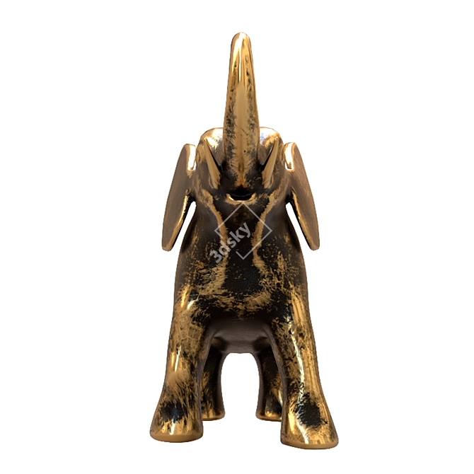 Majestic Elephant Sculpture 3D model image 4