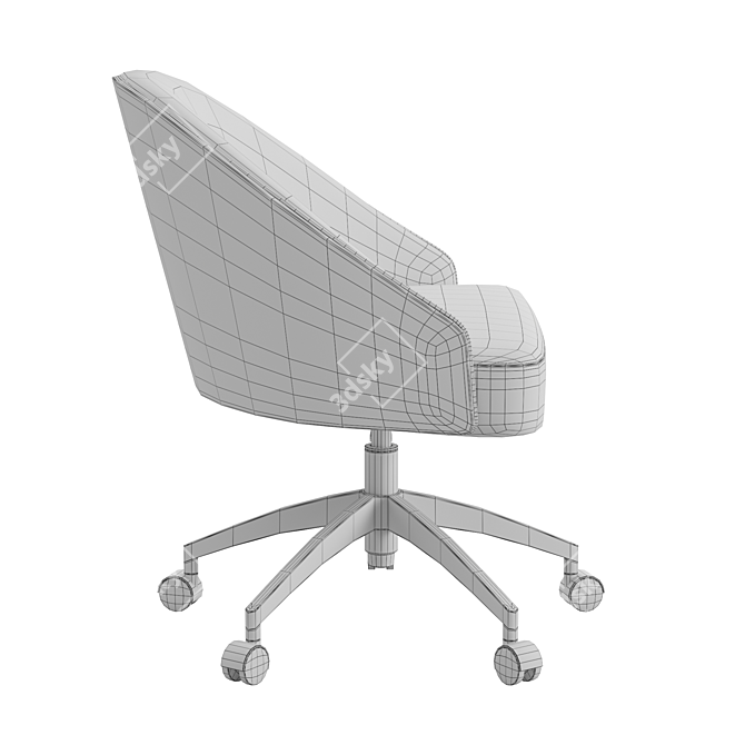 Modern Fernanda Office Chair 3D model image 6