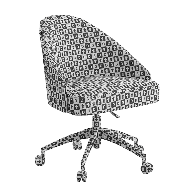 Modern Fernanda Office Chair 3D model image 8