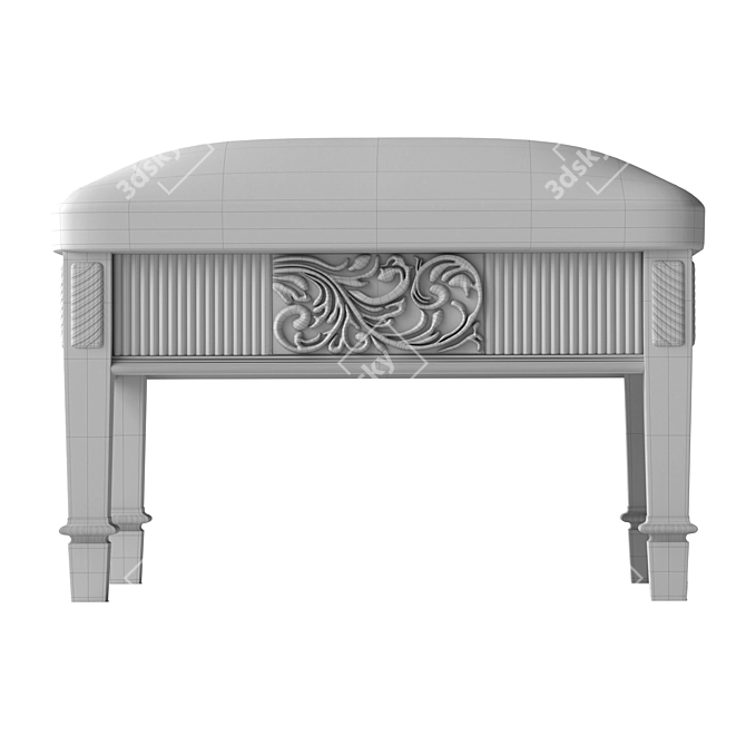 Sarantino 2 Bench: Sleek & Stylish 3D model image 4