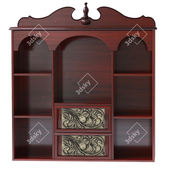 Elegant Sarantino Wall Cabinet 3D model image 1