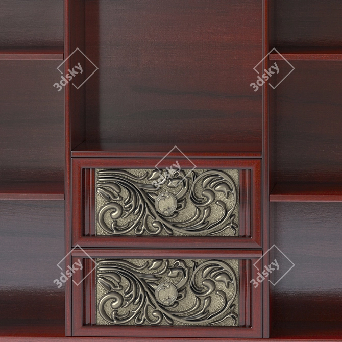 Elegant Sarantino Wall Cabinet 3D model image 3