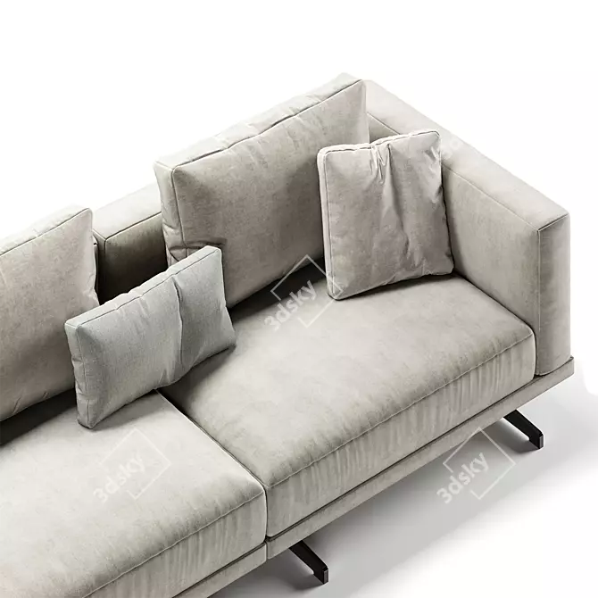 Elegant HORIZON Sofa by Frigerio 3D model image 2