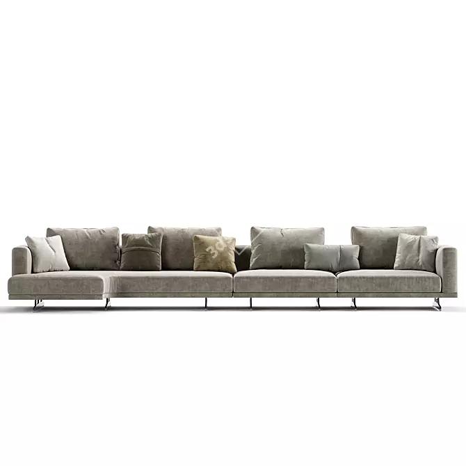 Elegant HORIZON Sofa by Frigerio 3D model image 4