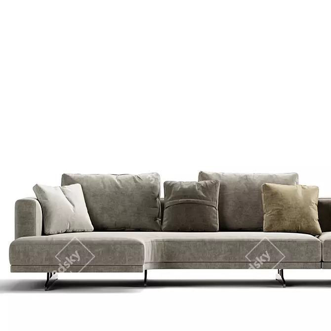 Elegant HORIZON Sofa by Frigerio 3D model image 5