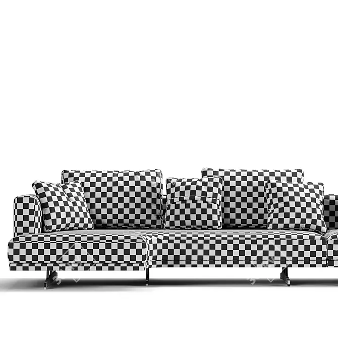 Elegant HORIZON Sofa by Frigerio 3D model image 7