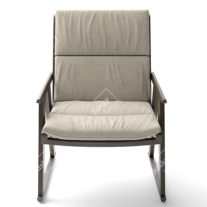 Gio Armchair: Sophisticated Italian Design 3D model image 3