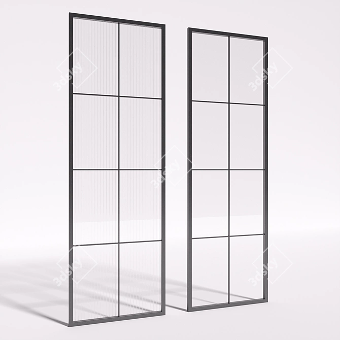 Modern Loft Doors - 875mm x 2700mm x 40mm 3D model image 1