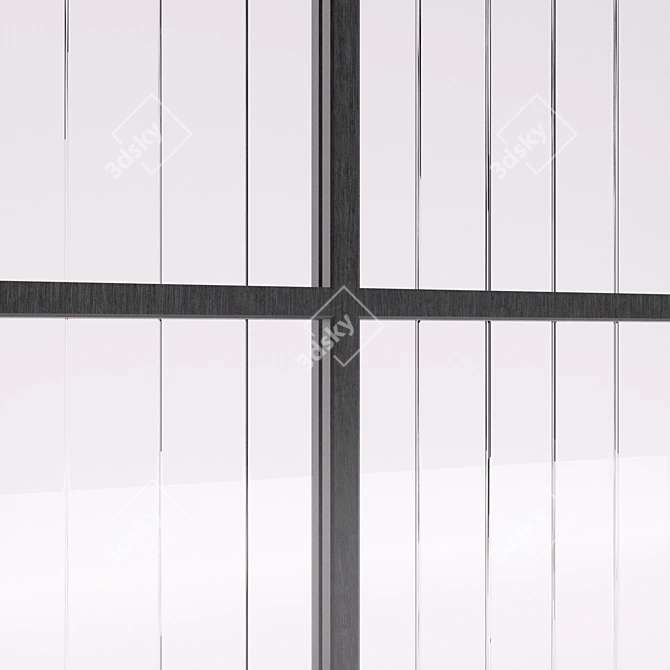 Modern Loft Doors - 875mm x 2700mm x 40mm 3D model image 2