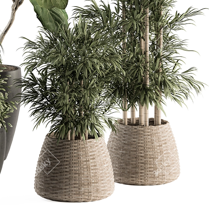 Green Oasis: Indoor Plant Set 3D model image 2