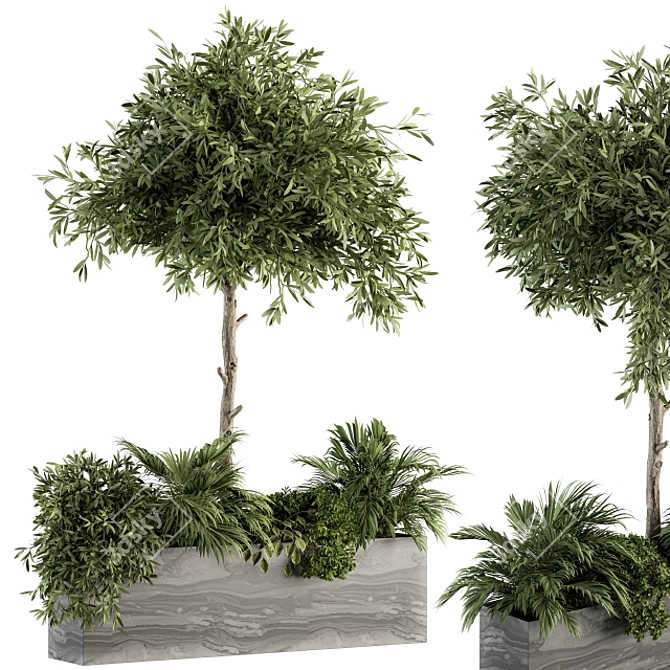 Garden Oasis: Outdoor Plant Set 3D model image 2