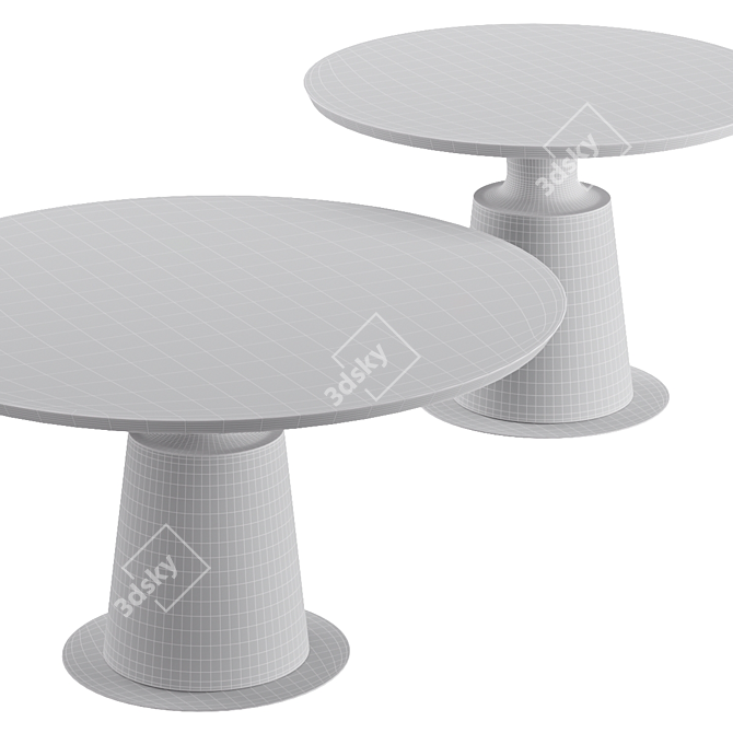 Elegant Peso Dining Table 3D model image 3