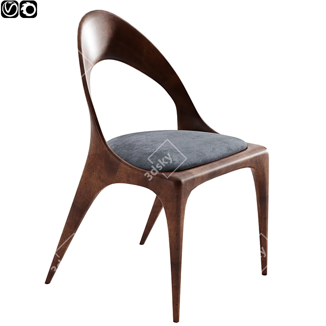 Sleek Sharon Chair: Modern Design 3D model image 3