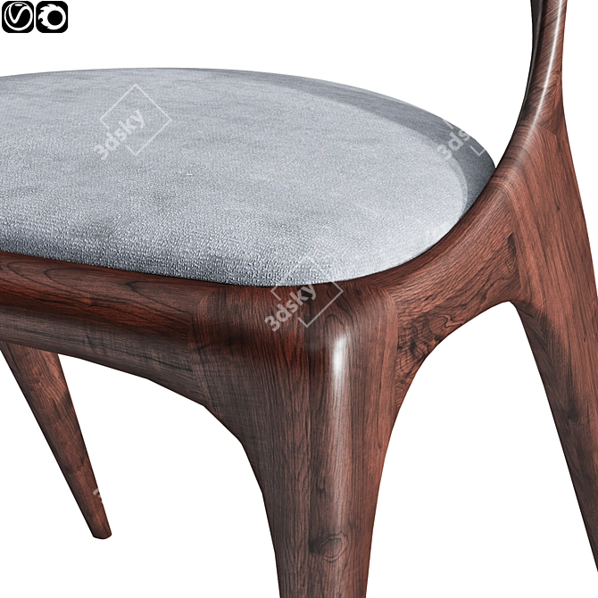 Sleek Sharon Chair: Modern Design 3D model image 6