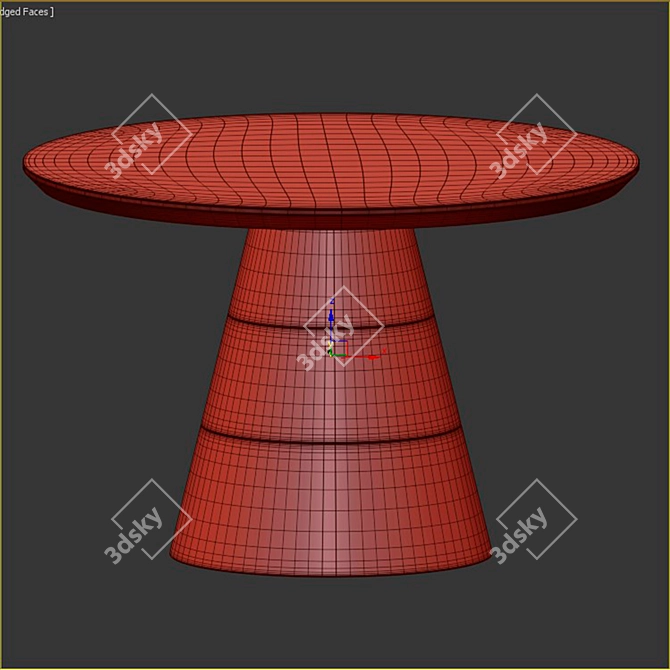 Elegant Kelly Hoppen Dining Table 3D model image 3