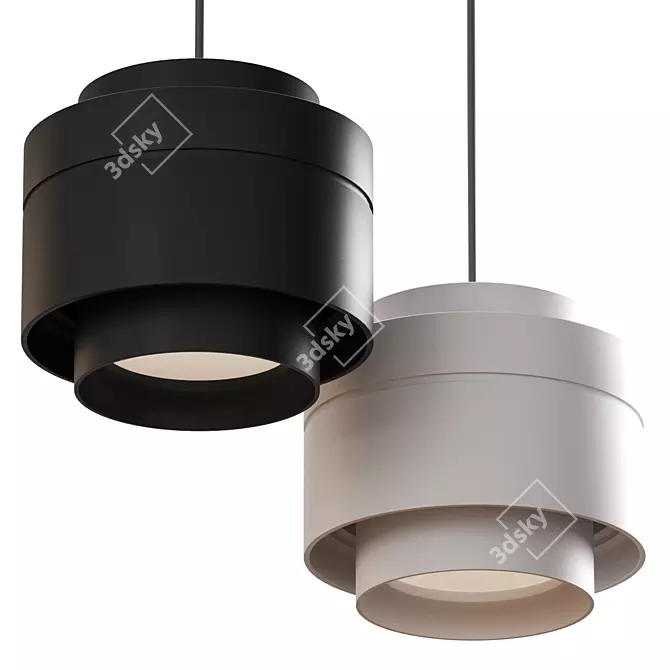 Zoom Pendant Lamp: Perfect Spot Lighting 3D model image 1