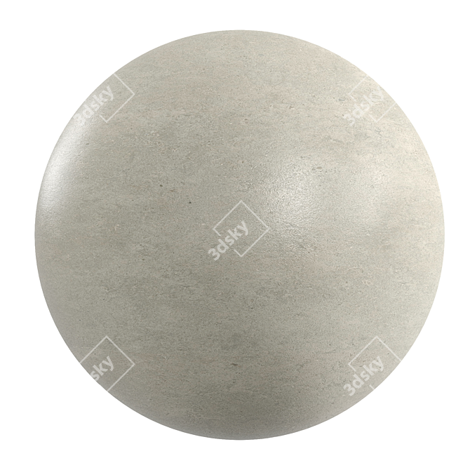PBR Cement Anthracite Clay 3D model image 1
