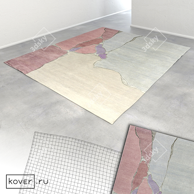 Modern Art Carpets, Designer Collection 3D model image 3