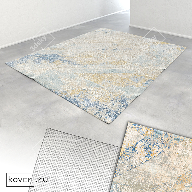 Modern Art Carpets, Designer Collection 3D model image 4