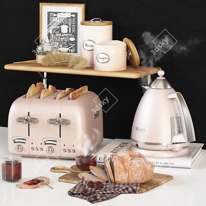 Delonghi Kitchen Set: Modern & Functional Appliances 3D model image 2