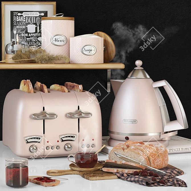 Delonghi Kitchen Set: Modern & Functional Appliances 3D model image 7