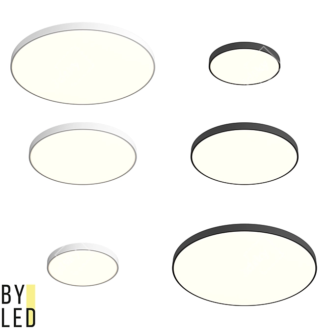 Byled Luna RN Ceiling Light 3D model image 1