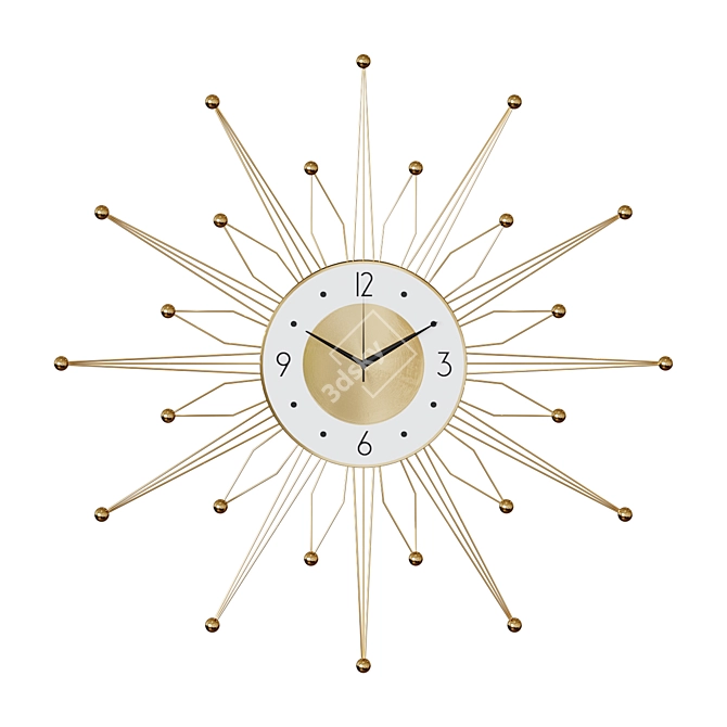 Polaris Wall Clock 3D model image 1