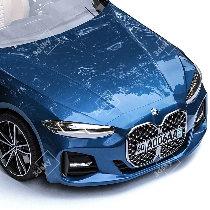 BMW 4 Series Convertible: Effortless Elegance 3D model image 4