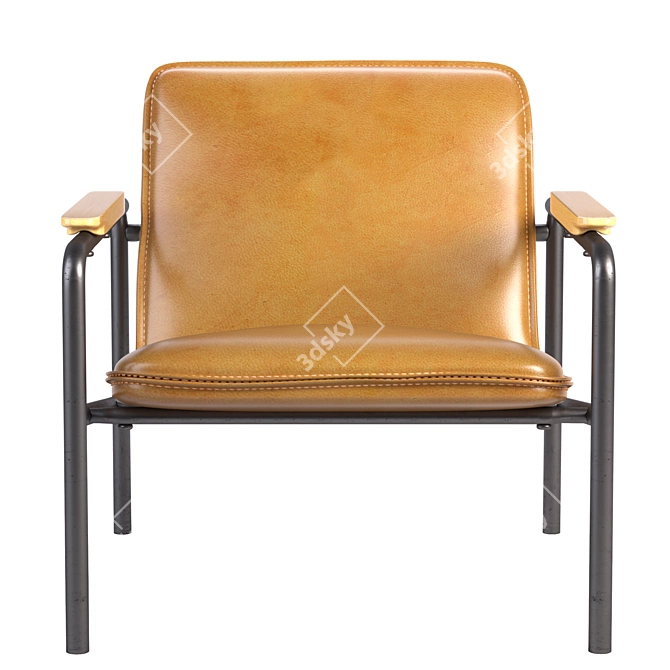 Boulevard Cafe Lounge Chair: Stylish and Comfortable 3D model image 2