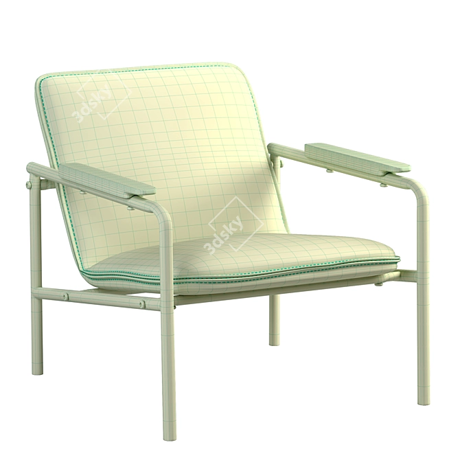 Boulevard Cafe Lounge Chair: Stylish and Comfortable 3D model image 4