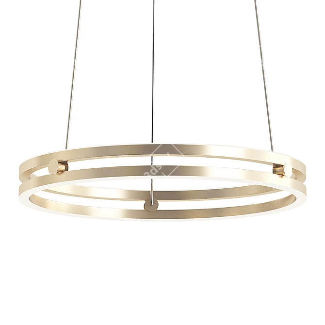 Sleek LED Ceiling Light: John Lewis 3D model image 1