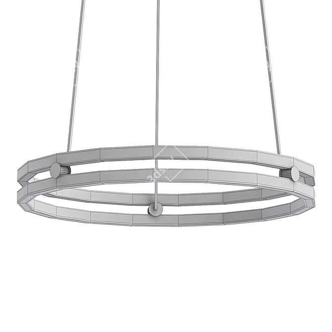 Sleek LED Ceiling Light: John Lewis 3D model image 2