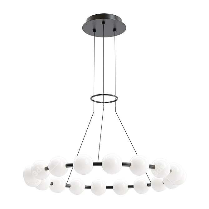 Elegant Orbet 30 Chandelier 3D model image 1