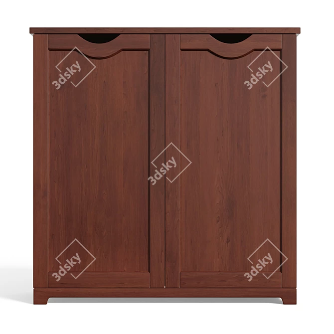 38 Pair Shoe Storage Cabinet
 Шкаф для обуви на 38 пар 3D model image 2