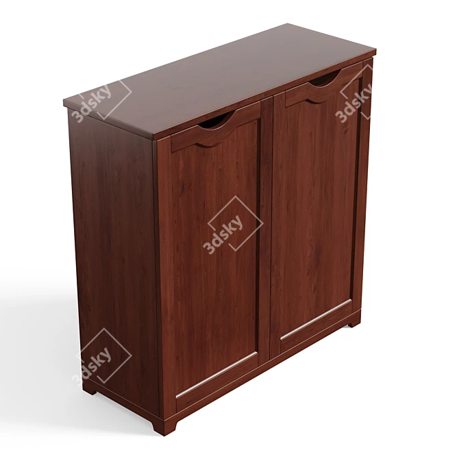 38 Pair Shoe Storage Cabinet
 Шкаф для обуви на 38 пар 3D model image 3