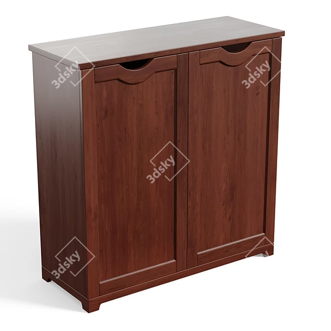 38 Pair Shoe Storage Cabinet
 Шкаф для обуви на 38 пар 3D model image 5